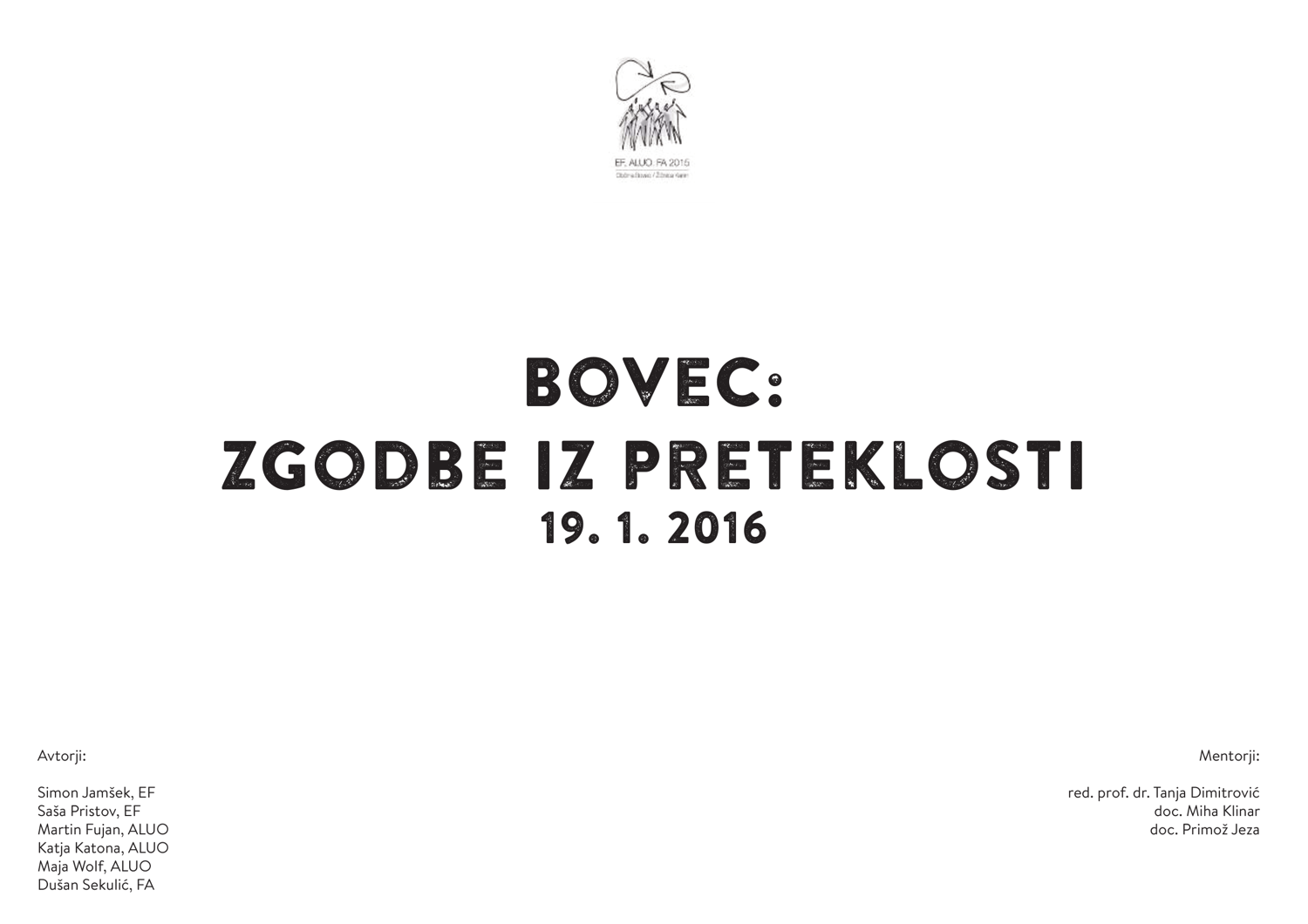 Plakat: Zgodbe preteklosti